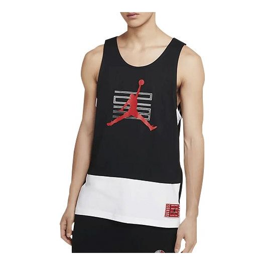 Men's Air Jordan Legacy AJ11 Printing Black Vest CW0846-010