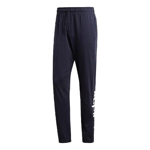 adidas E Lin Pnt Sj Knit Sports Stylish Long Pants Blue DU0398