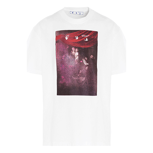 OFF-WHITE Printing Solid Color Short Sleeve White OMAA038S21JER0050101 T-shirts - KICKSCREW