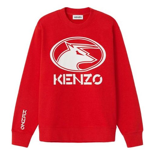 (WMNS) KENZO SS21 Capsule Series Printing Round-neck Swea Red FB52SW8924MO-21