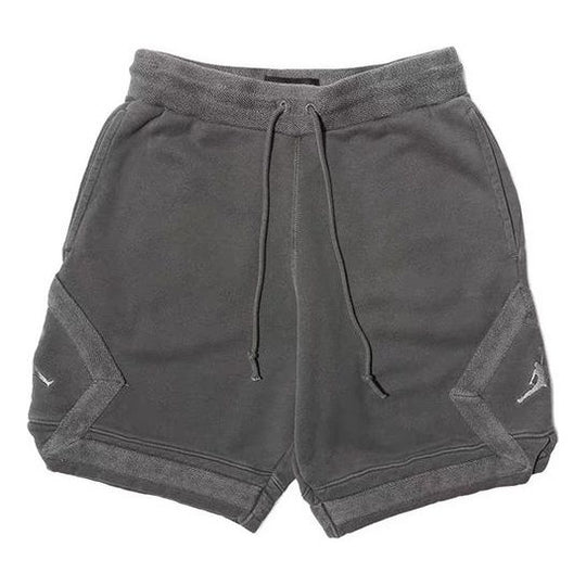 Air Jordan Washed Gray Knit Athleisure Casual Sports Shorts Gray 939961-010