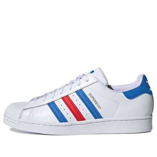 adidas originals Superstar Shoes White/Red/Blue H68095