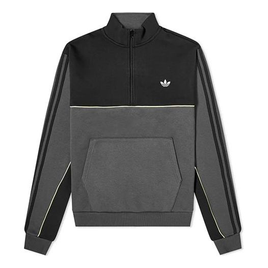 adidas originals Mod Half Zip Sweatshirt For Men Black FM1403
