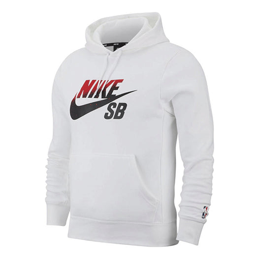 Men's Nike Sb Icon Gradient Logo Skateboard Sports Pullover White BV6751-100