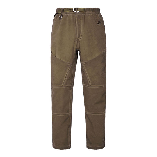 Men's Nike ACG Ease Solid Color Loose Lacing Cropped Casual Pants/Trousers Autumn Light Brown DH3108-242