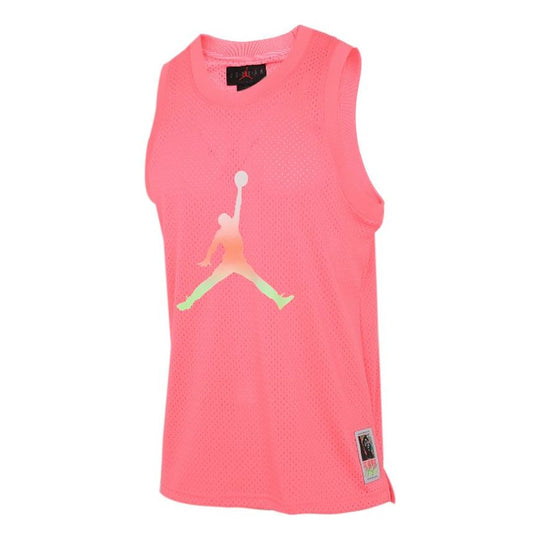 Air Jordan Casual Sports Sleeveless Training Running Vest Pink Red CZ4860-675