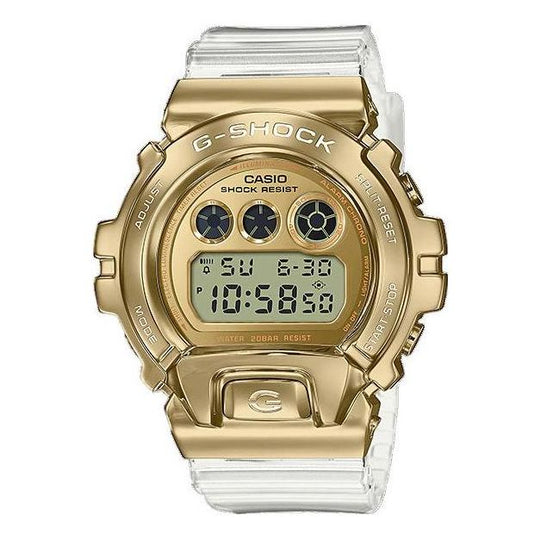 Men's CASIO World Time Waterproof Shockproof Sports Gold Color Case Resin Strap G Watch GM6900SG-9 Watches  -  KICKSCREW