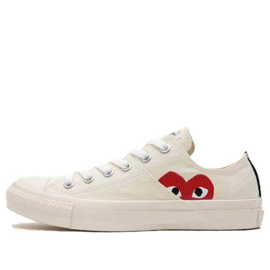 Converse x COMME des GARCONS PLAY Chuck 70 Low Half Logo 'White Red' 31305081