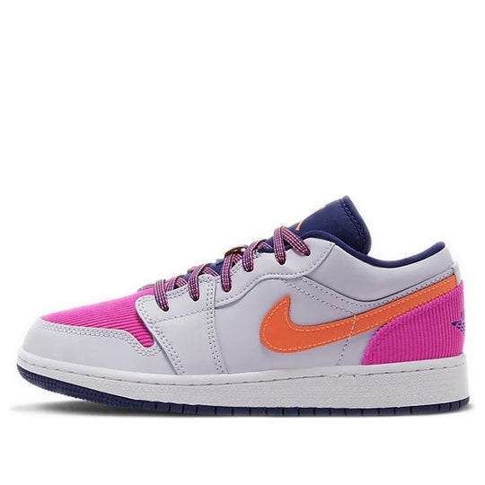 (GS) Air Jordan 1 Low 'Fire Pink Hyper Crimson' 554723-502 Big Kids Basketball Shoes  -  KICKS CREW