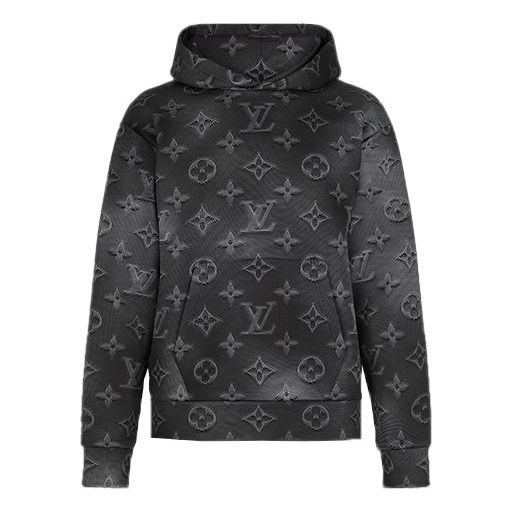 Louis Vuitton Mens 2054 Capsule Collection Black Hooded Windbreaker XS