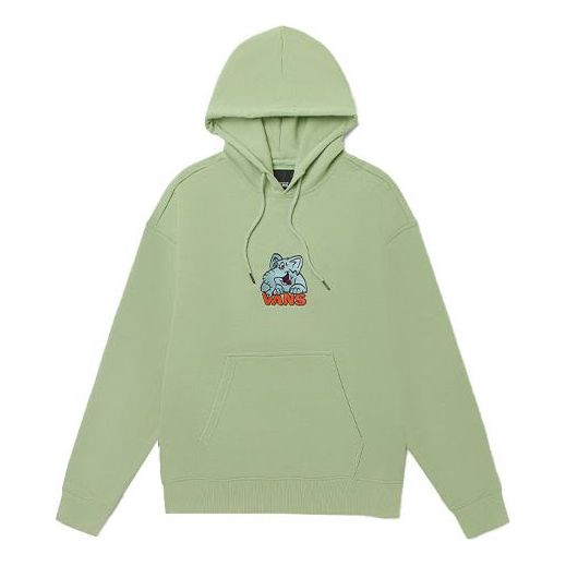 Vans Cartoon Pattern Loose Pullover Couple Style Green VN0A5H9CYSJ