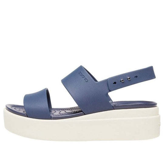 (WMNS) Crocs Brooklyn Thick Sole Sandals Blue Gray 'Blue Grey' 206453-46K