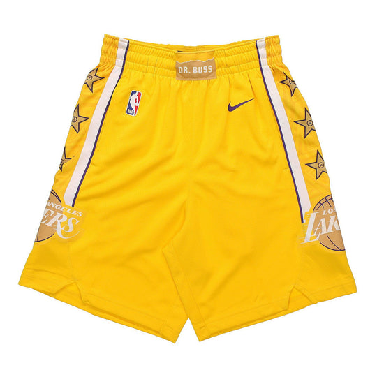 Nike NBA SW 19-20 LA Lakers Swingman Shorts Yellow BV5873-728