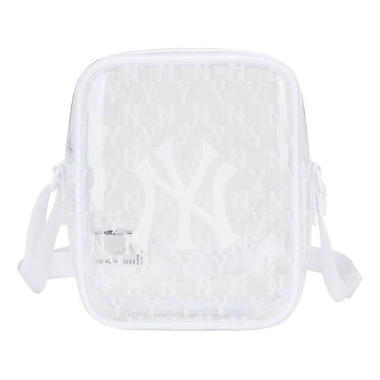 MLB Monogram Series NY New York Yankees PVC Messenger Bag Mini Transparent 32BGDB011-50W Messenger Bag  -  KICKSCREW