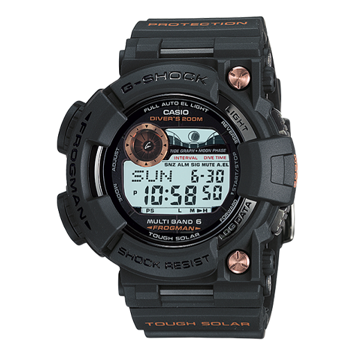 Men's CASIO G Shock FROGMAN Series Watch Mens Gray Digital GWF-1000B-1JR Watches - KICKSCREW