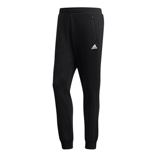 adidas logo Casual Cozy Bundle Feet Sports Pants Black DW4648 - KICKS CREW