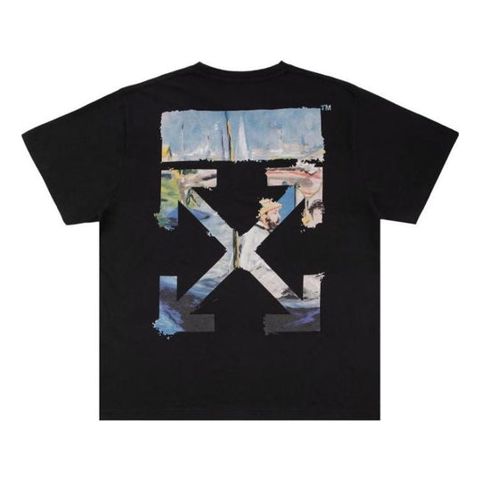 Off-White Painting Arrows Cotton Short Sleeve OMAA038G20JER0061088