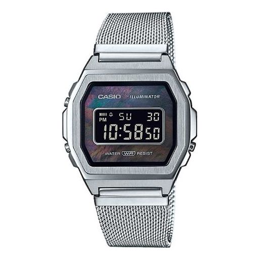 CASIO VINTAGE Series Retro Silver Digital A1000M-1BEF Watches - KICKSCREW