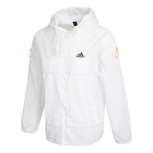 (WMNS) adidas Woven Sports Hooded Jacket White GP0670