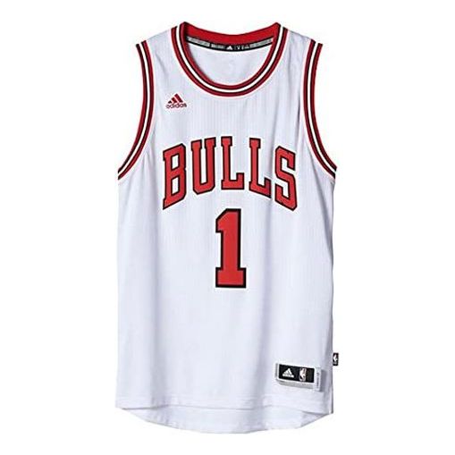 adidas Sports Basketball Vest SW Fan Edition Chicago Bulls 1 White A45797