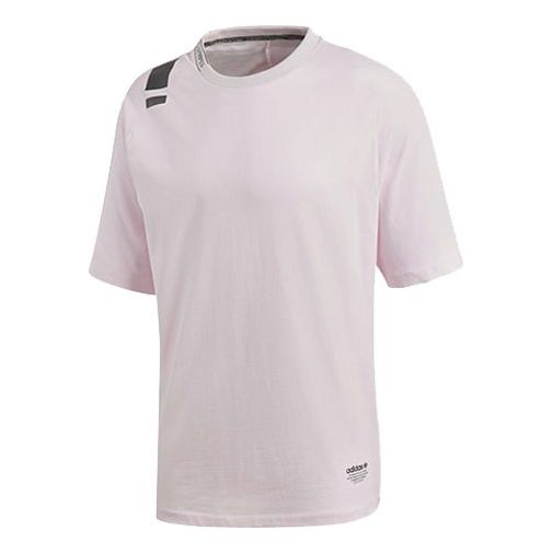 adidas originals Colorblock Athleisure Casual Sports Round Neck Short Sleeve Pink CV5812
