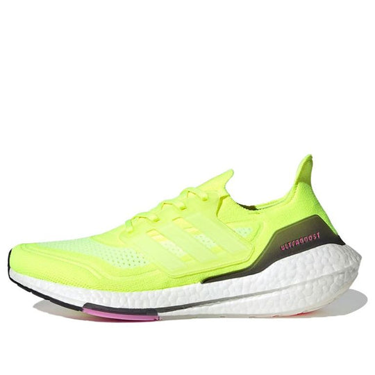 Adidas Ultra Boost 21 'Solar Yellow Pink' FY0373 - KICKS CREW