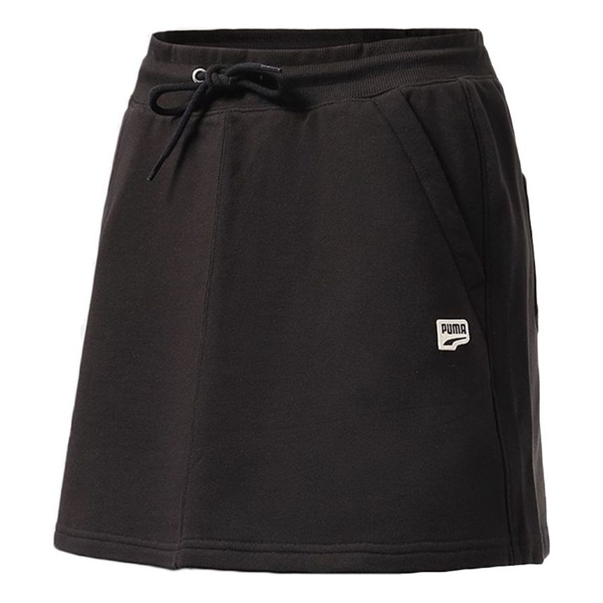 (WMNS) PUMA Classics T7 Skirt Athleisure Casual Sports Drawstring Blac ...