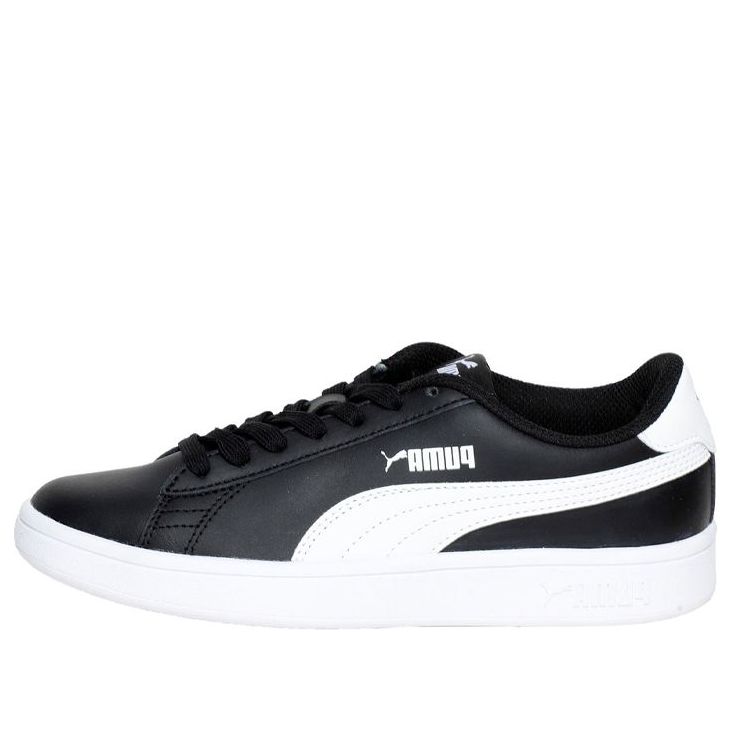 PUMA Smash V2 K Shoes White/Black 365170-03 - KICKS CREW