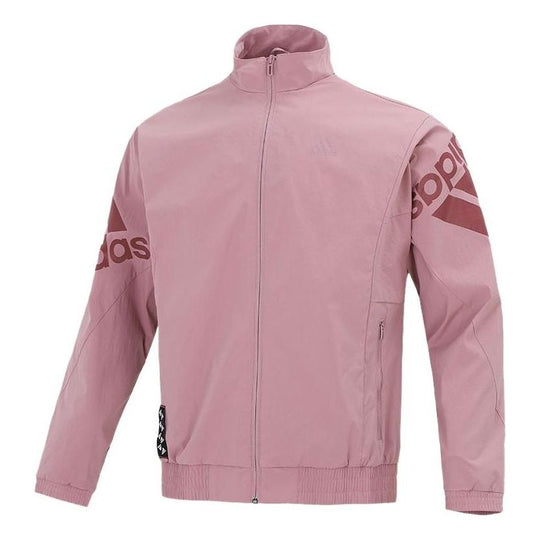 adidas Large Logo Sports Training Jacket Pink HE7459