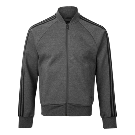 adidas Zipper Casual Sports Jacket Gray DW4658