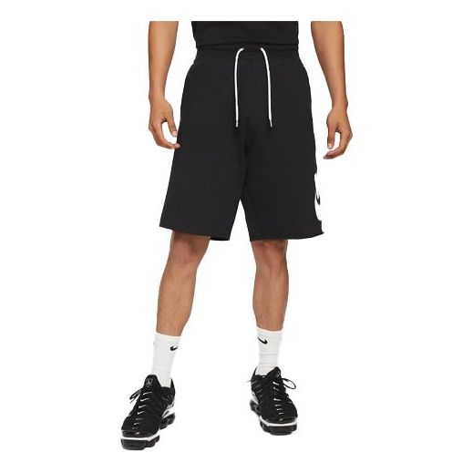 Nike Sportswear Logo Printing Retro Loose Sports Shorts Black AT5267-010