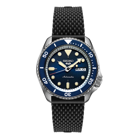 Men's SEIKO No. 5 Sports Ocean Blue Mechanical Ocean Blue Watch SRPD71K2