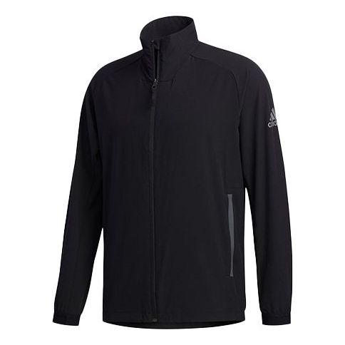 Men's adidas Stand Collar Sports Black Jacket FM7530