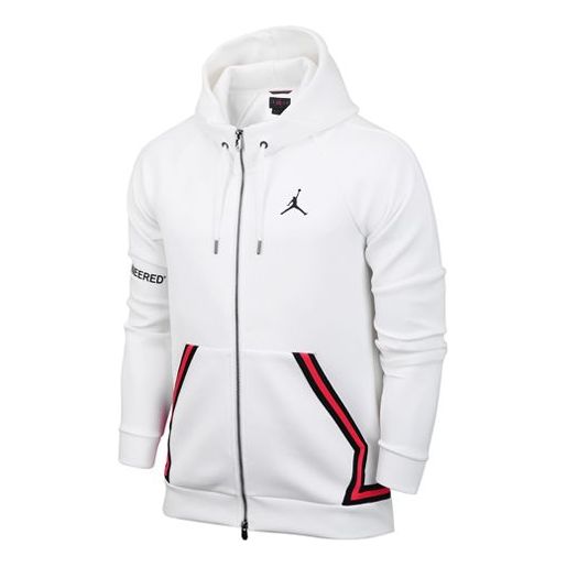Air Jordan Flight Tech Athleisure Casual Sports Jacket White CK1343-10 ...