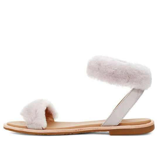 (WMNS) UGG Fluff Springs Outdoor Open Toe Sports Sandals White 1101438-FEA