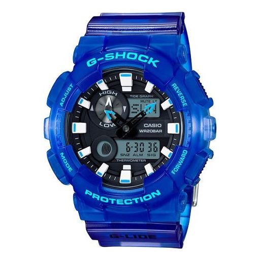 CASIO G-SHOCK Sports Shockproof Waterproof Mens Blue Analog/Digital Combo GAX-100MSA-2A Watch - KICKSCREW