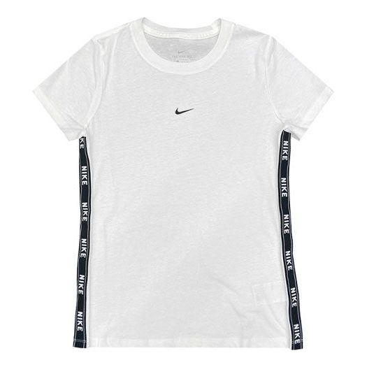 (WMNS) Nike Small Logo Short Sleeve 'White' DC0575-100