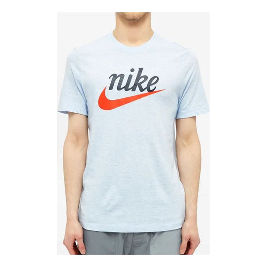 Nike Swoosh Logo Short Sleeve Light Blue CK2381-407
