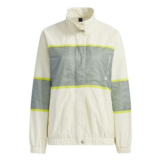 (WMNS) adidas W Word Wv Jkt Stand Collar Training Woven Sports Jacket Colorblock GM0683