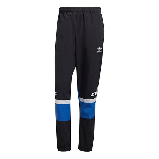 adidas originals MENS TGP Embroidered Logo Printed Ankle-banded Sports Pants Black HA4737