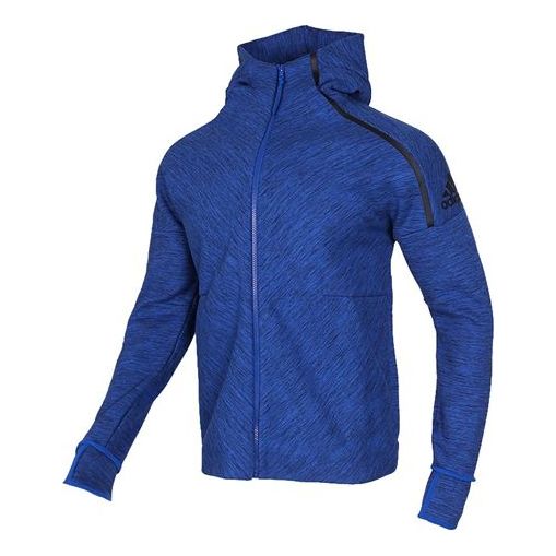 adidas Zne Hoody Sports Stylish Hooded Jacket Blue FJ0228
