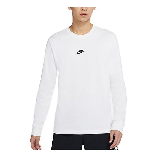 Nike Sportswear logo Casual Long Sleeves White DD5884-100