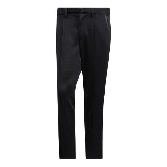 Men's adidas Solid Color Breathable Straight Casual Sports Pants/Trousers/Joggers Black H64655