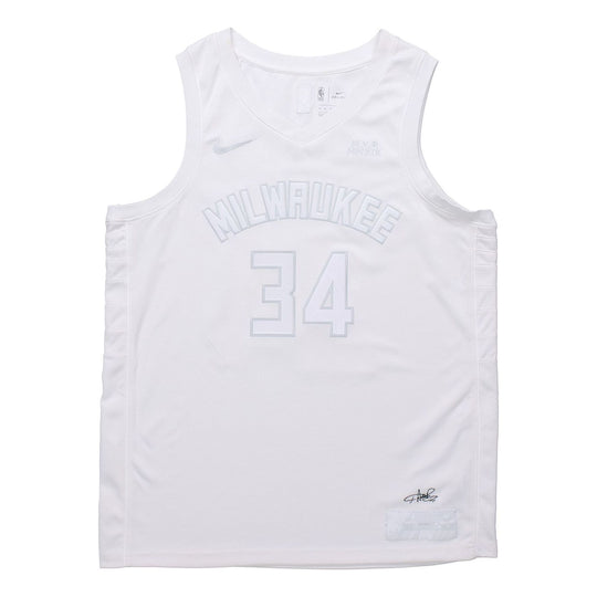 Men's Milwaukee Bucks Giannis Antetokounmpo Nike White Authentic