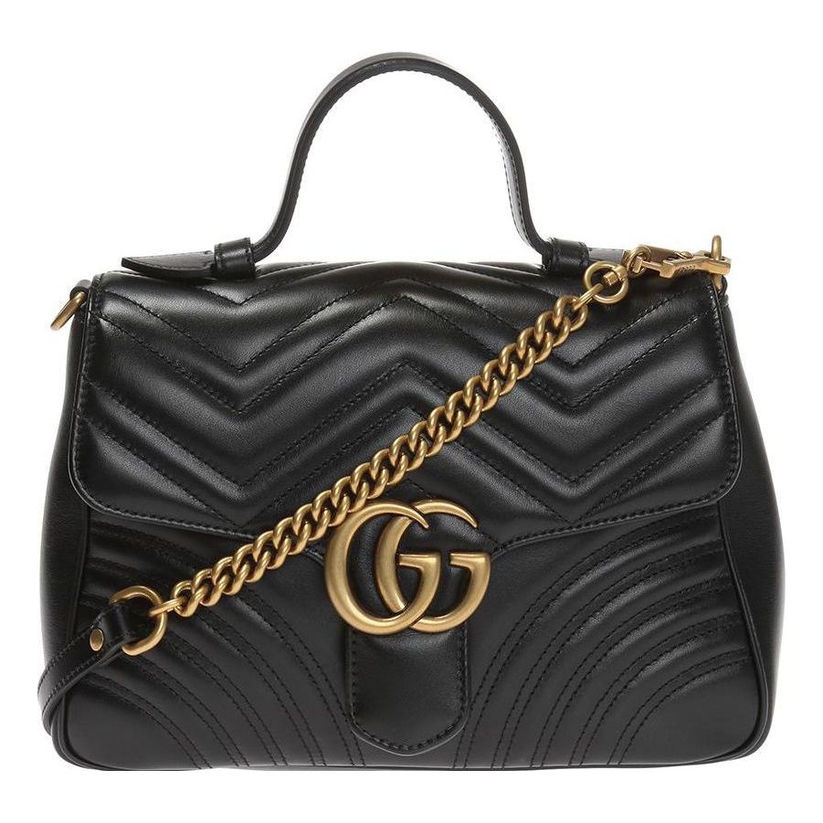 (WMNS) GUCCI GG Marmont Series Bag Small-Size Black 498110-DTDIT-1000 ...
