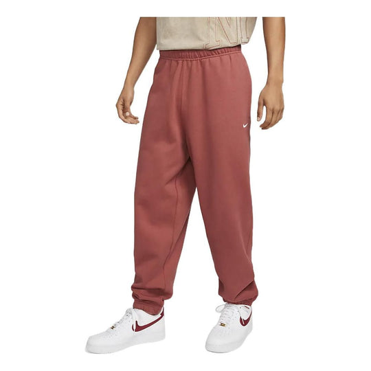 Nike Solo Swoosh Men's Fleece Pants 'Canyon Rust White' CW5460-691