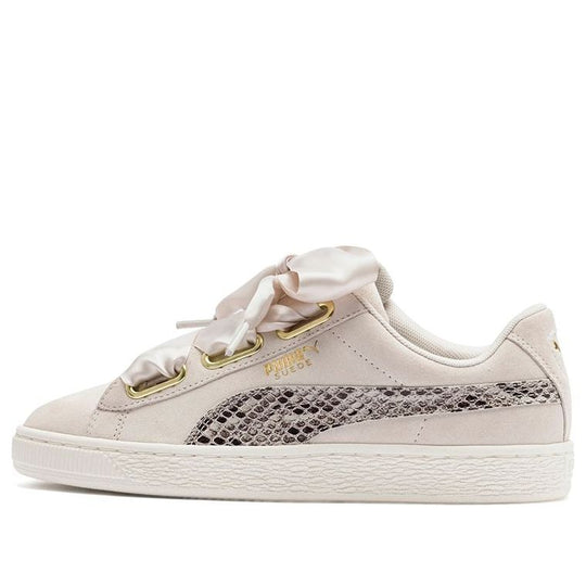 (WMNS) PUMA Suede Heart Snake Lux Sneakers Pink 369942-02