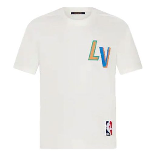 LOUIS VUITTON x NBA Logo Letter Print White 1A8X8R