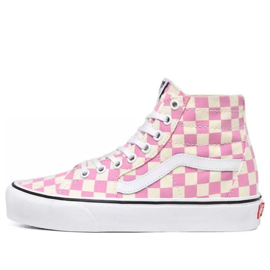 Vans Checkerboard SK8-HI Tapered Shoes Pink VN0A4U16XHV - KICKS CREW