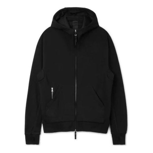 Men's Nike ESC Series Hoodie Solid Color Zipper Hooded Jacket Black CW3733-010